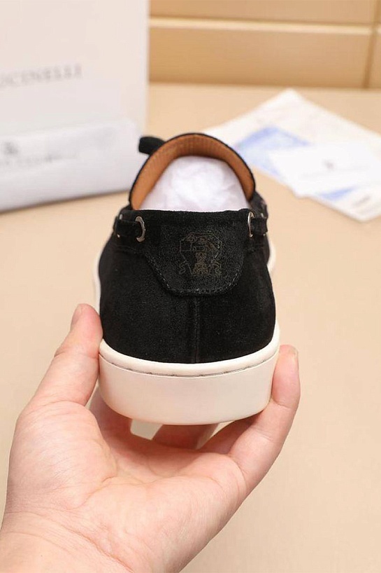 Мужские замшевые лоферы Brunello Cucinelli