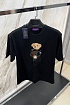 Мужская чёрная футболка Polo Ralph Lauren "Bear"