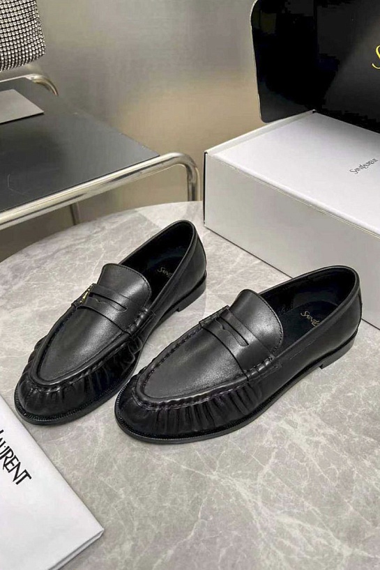 Женские кожаные лоферы Yves Saint Laurent premium