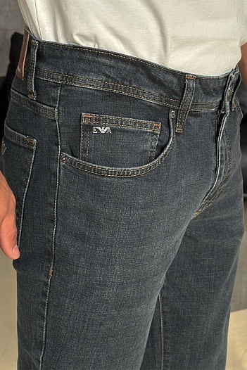 Мужские тёмно-синие джинсы Emporio Armani   