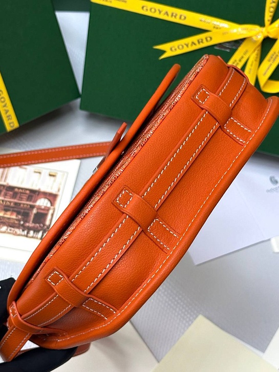 Кожаная сумка Goyard Belvedere Messenger PM premium 22x17x6 см