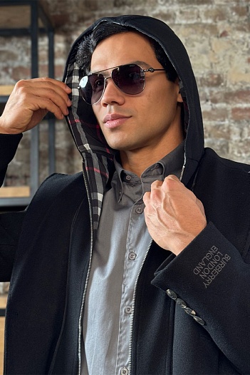 Мужское пальто Burberry London England - Black   