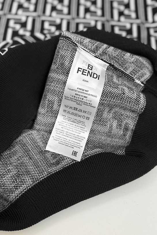 Чёрный джемпер Fendi FF Monogram