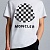 Белая оверсайз футболка Moncler Checked logo-print