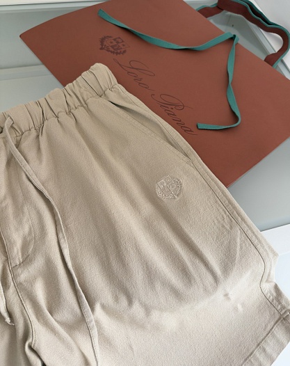 Льняные шорты Loro Piana Premium - Beige   