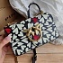 Женская кожаная сумка Love 21x12 см