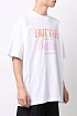Оверсайз футболка Vetements Hotter Than Your Ex - White