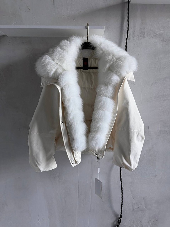 Женский бомбер с натуральным мехом Max Mara premium