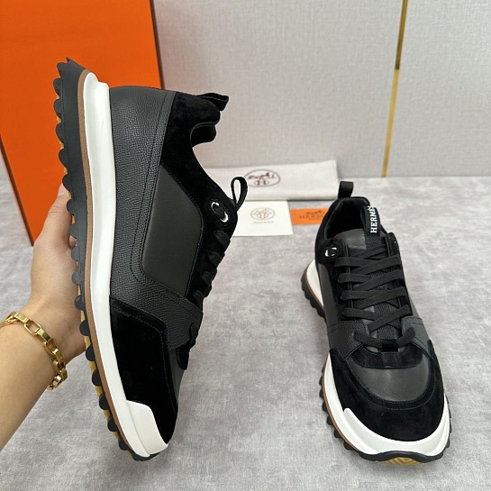 Мужские кроссовки Hermes Leader - Black