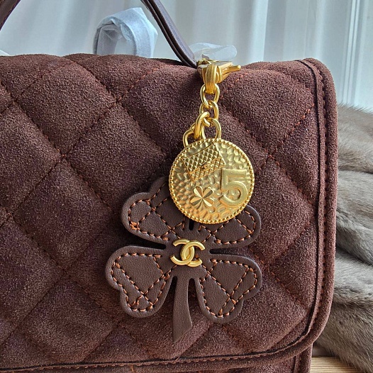 Замшевая сумка Chanel 21x19 см - Brown   