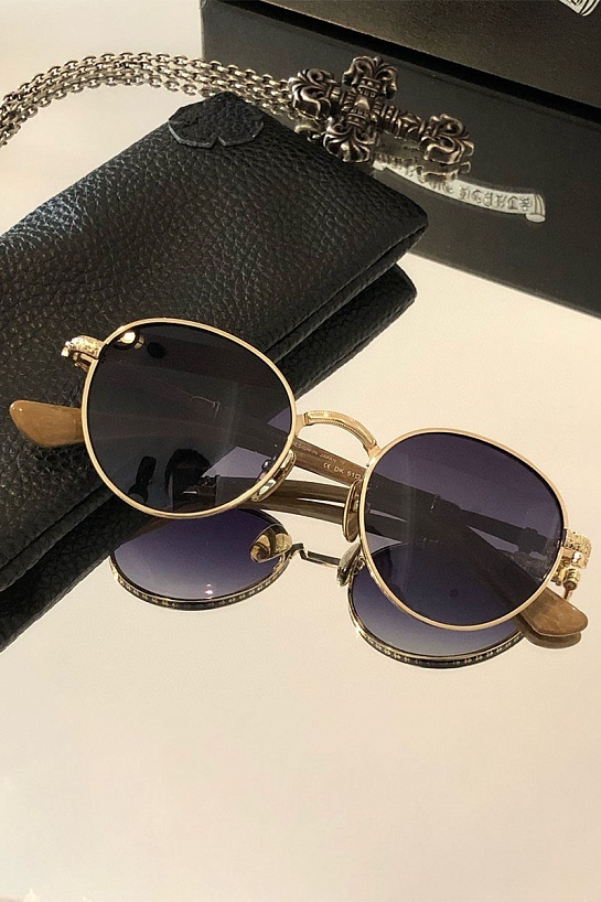 Солнцезащитные очки Chrome Hearts Metal Oval