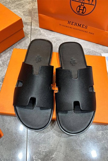 Мужские шлёпанцы Hermes Izmir - Black   