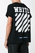 Чёрная оверсайз футболка Off-White Heavy diag spray