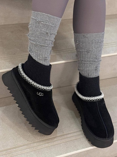Женские ботинки UGG Classic Mini Cresent - Black   