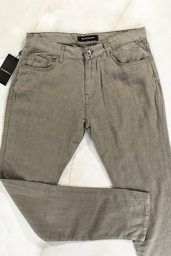 Летние мужские джинсы Emporio Armani Milano - Green