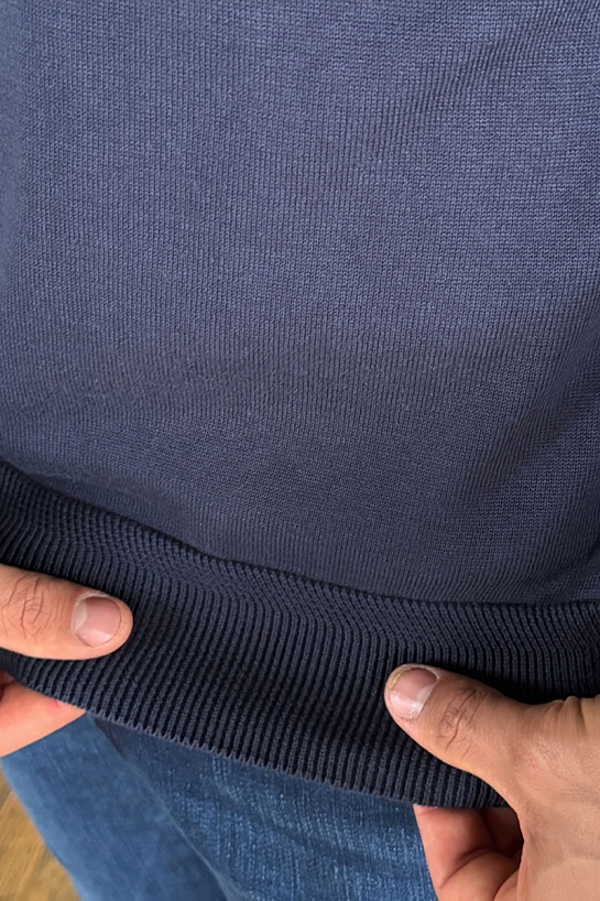 Мужской джемпер Burberry quarter-zip - Navy