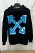 Чёрное худи Off-White Metal Arrow logo-print