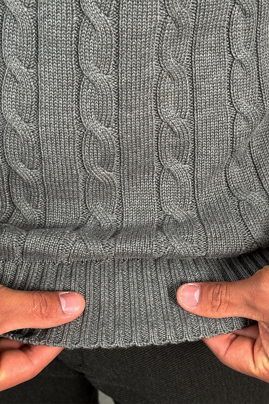 Мужской свитер Polo Ralph Lauren cable-knit - Grey