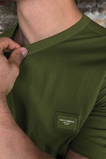 Мужская футболка Dolce & Gabbana Premium - Military Green   