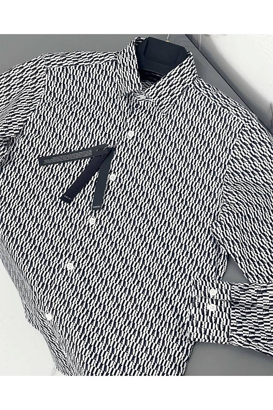 Мужская рубашка Amiri - Black / White