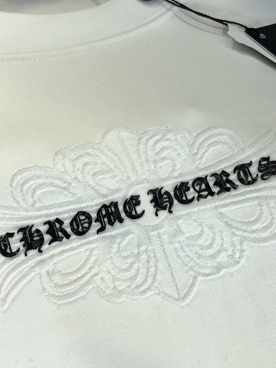 Белая оверсайз футболка Chrome Hearts Premium