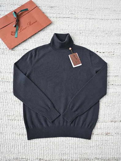 Мужская водолазка Loro Piana Premium - Dark Gray   