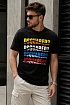 Мужская чёрная футболка Dsquared2 Color Wave