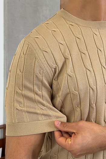 Мужская бежевая футболка Роlо Ralрh Lаurеn   