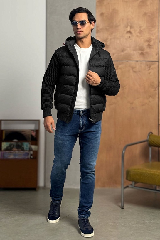 Куртка с вязаными рукавами Tommy Hilfiger