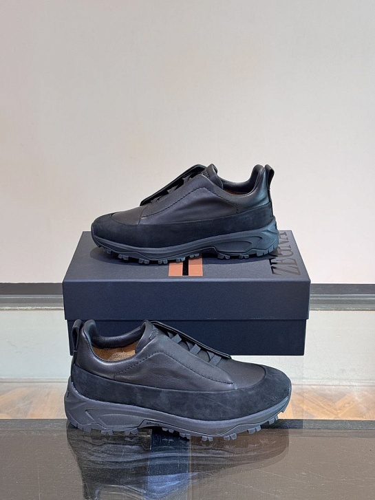 Мужские кроссовки Zegna Triple Stitch Monte - Navy