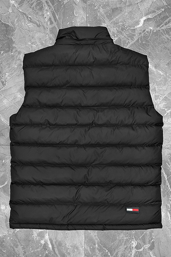 Чёрный жилет Tommy Hilfiger embroidered-logo