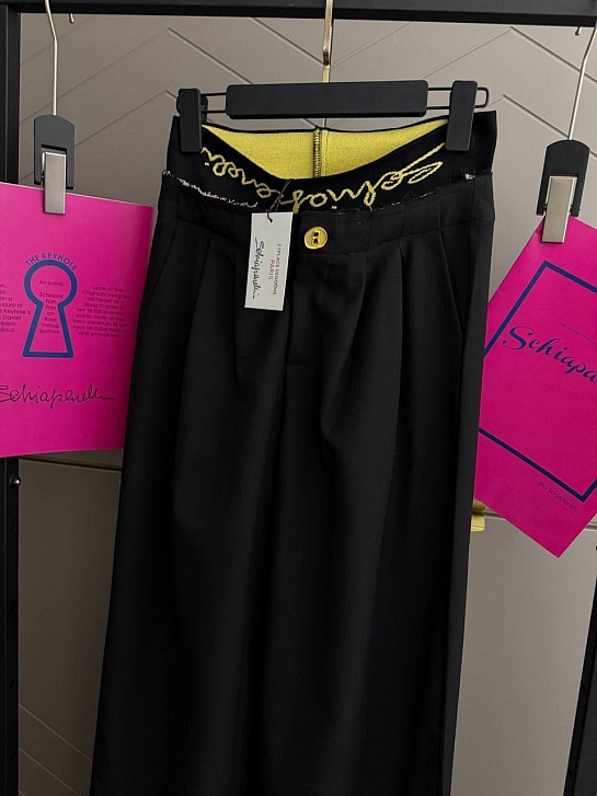 Женские чёрные брюки Schiaparelli premium