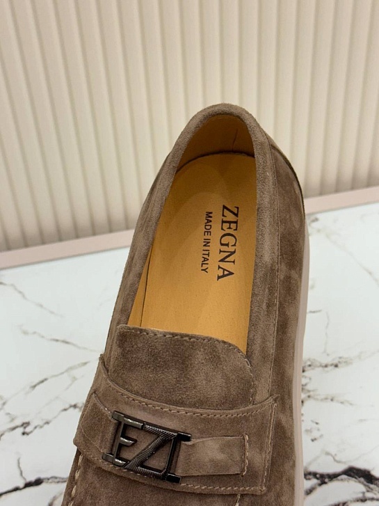 Мужские замшевые лоферы Ermenegildo Zegna