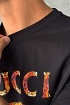 Оверсайз футболка Gucci чёрного цвета