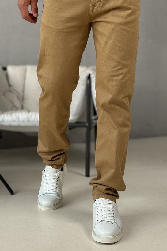 Мужские кроссовки Brunello Cucinelli grain leather - White