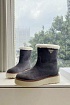 Женские замшевые ботинки с мехом Prada Suede Premium