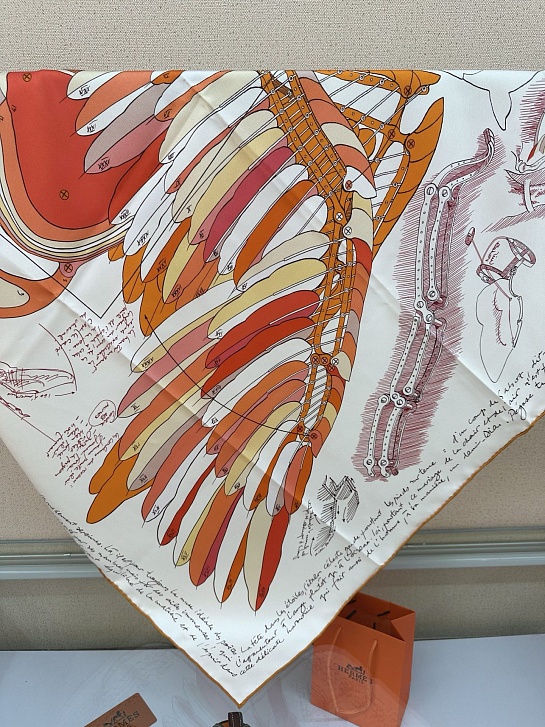 Платок Hermes Harnais Le Pegase premium 87x88 см