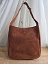 Женская замшевая сумка Yves Saint Laurent 37x29 см