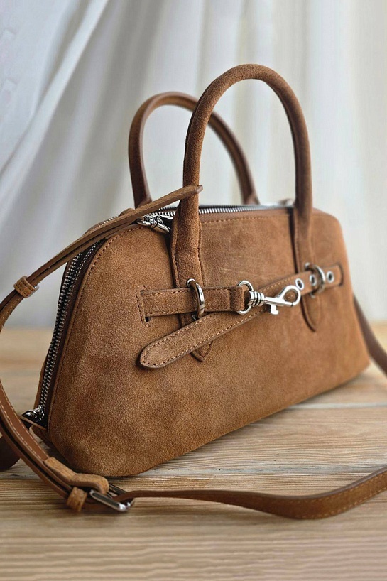 Женская замшевая сумка MIU MIU 32x18 см