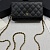Кожаная сумка Chanel Wallet on Chain premium 19x12x4 см