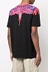 Чёрная футболка Marcelo Burlon County of Milan Curves Wings