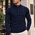 Мужской тёмно-синий джемпер Lacoste Zip Neck