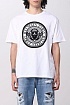 Белая оверсайз футболка Balmain Medallion logo-print