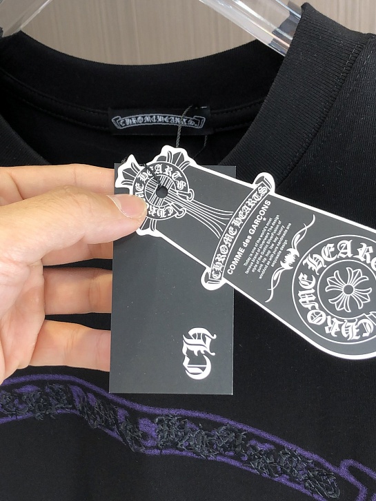 Чёрная оверсайз футболка Chrome Hearts Premium