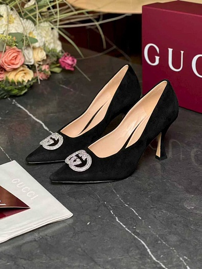 Женские замшевые туфли Chanel Alicia premium   