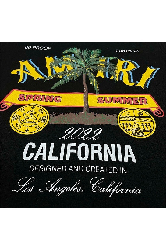 Чёрный мужской свитшот Amiri Rum Label logo-print