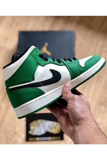 Кроссовки Nike Air Jordan 1 Mid "Pine Green"   