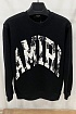 Мужской чёрный свитшот Amiri Collegiate logo-print