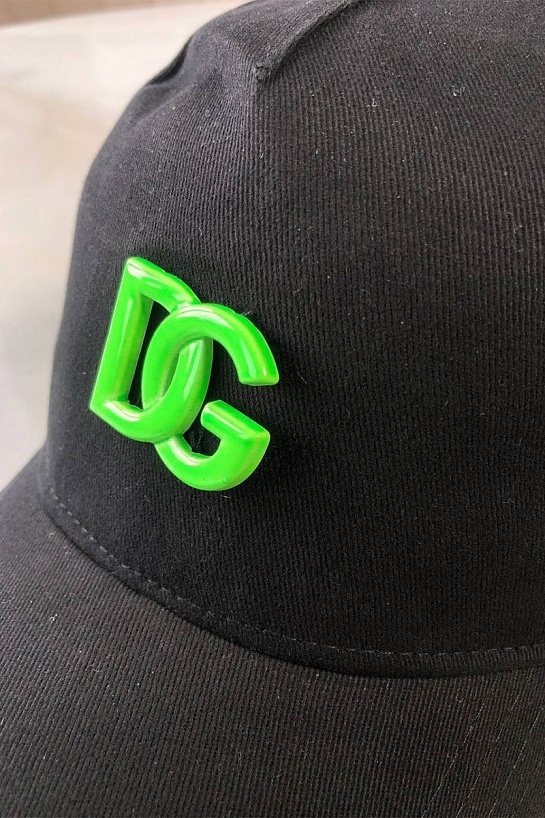 Мужская чёрная бейсболка Dolce&Gabbana logo plaque