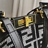 Женская сумка Fendi X-Tote shopper FF embroidery 41x28 см (2 расцветки)